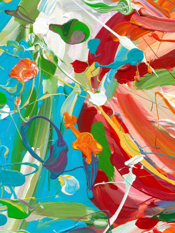 Vivid Motion – Colorful Abstract Canvas Painting
