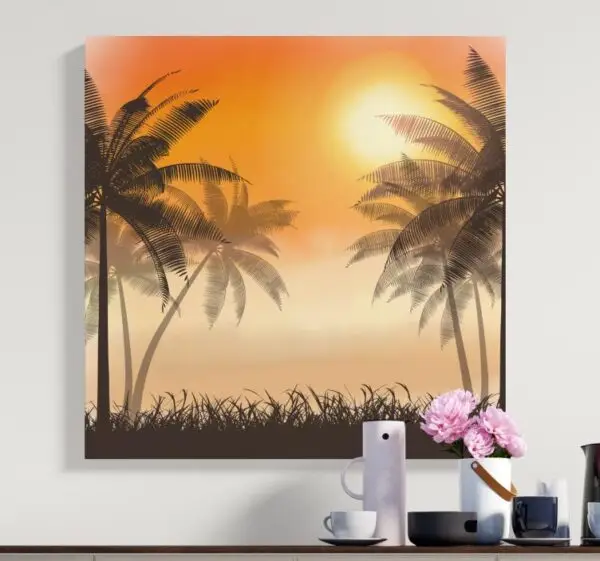 Tropical Beach Canvas Painting