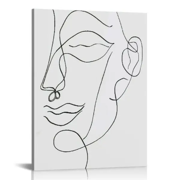 Minimalist Face Line Art Minimalist Face Line Art
