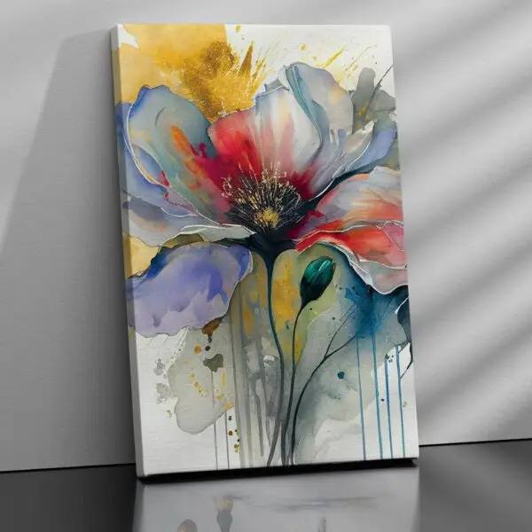 Floral Radiance – Colorful Flower Canvas Floral Radiance – Colorful Flower Canvas Painting