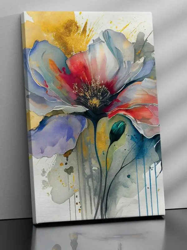 Floral Radiance – Colorful Flower Canvas Painting